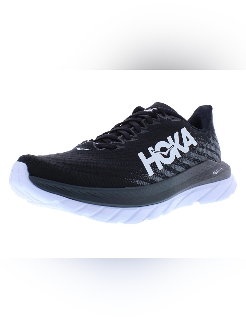 Hoka Men's Mach 5 Black White  Running Shoe Sneakers - 11 Like New!